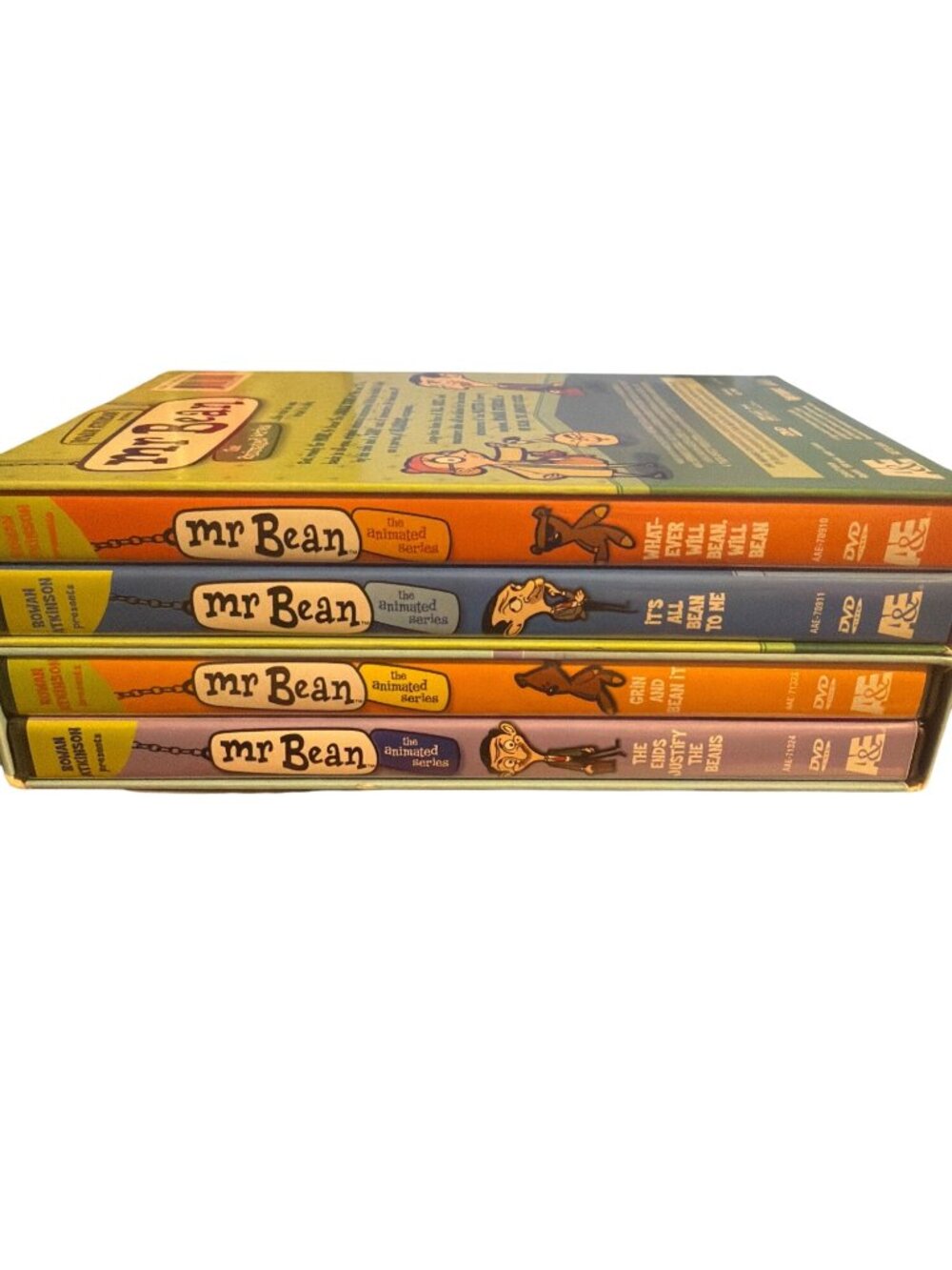 Vintage Lot 2 Mr. Bean Animated Series DVD Sets Ends Justify Beans Bean to Me